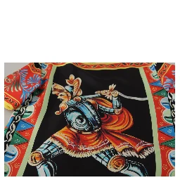 Multicolor Soldier Carretto Silk Top  T-shirt