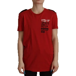 Red Amor Vincit Omnia Crewneck T-shirt