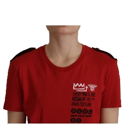 Red Amor Vincit Omnia Crewneck T-shirt
