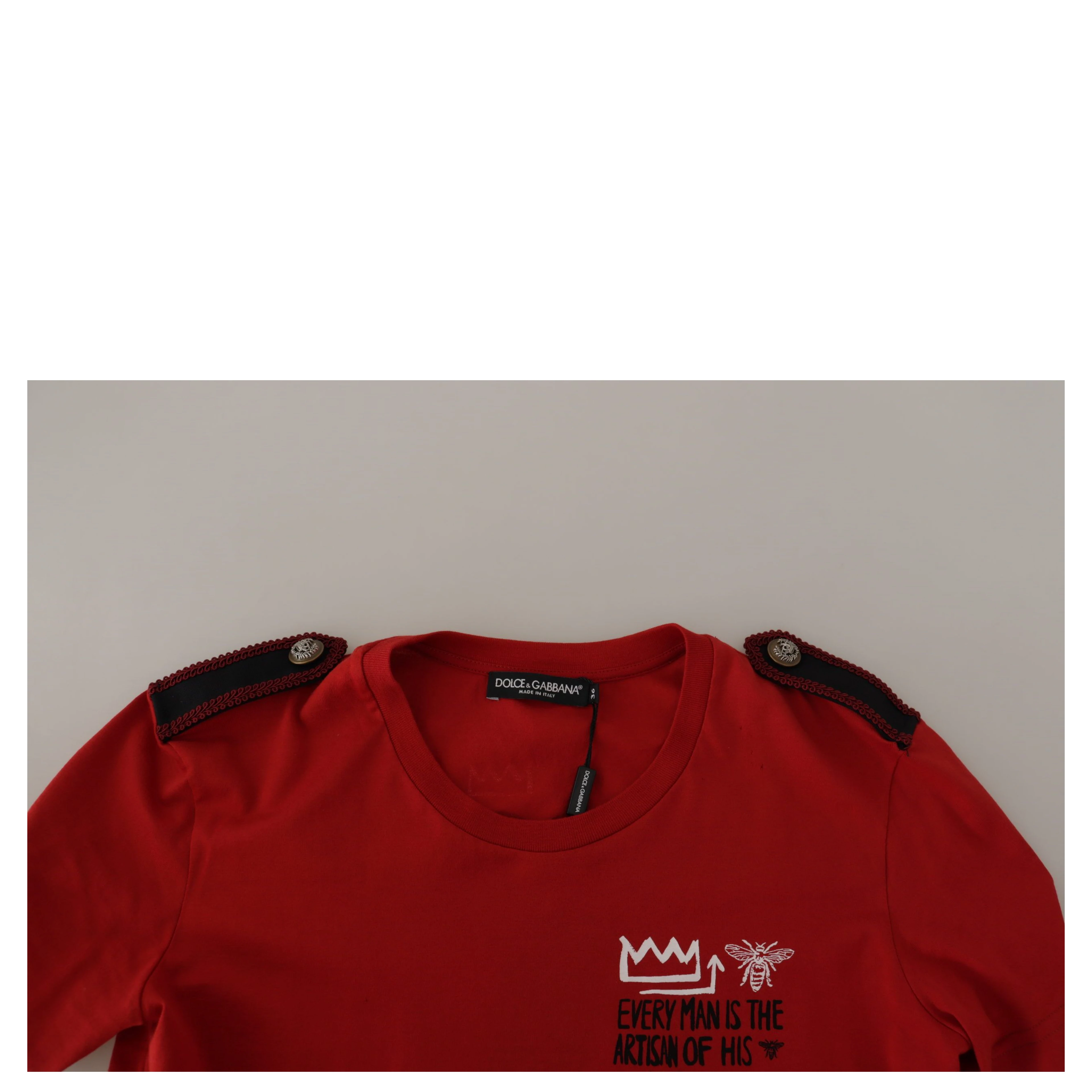 Red Amor Vincit Omnia Crewneck T-shirt
