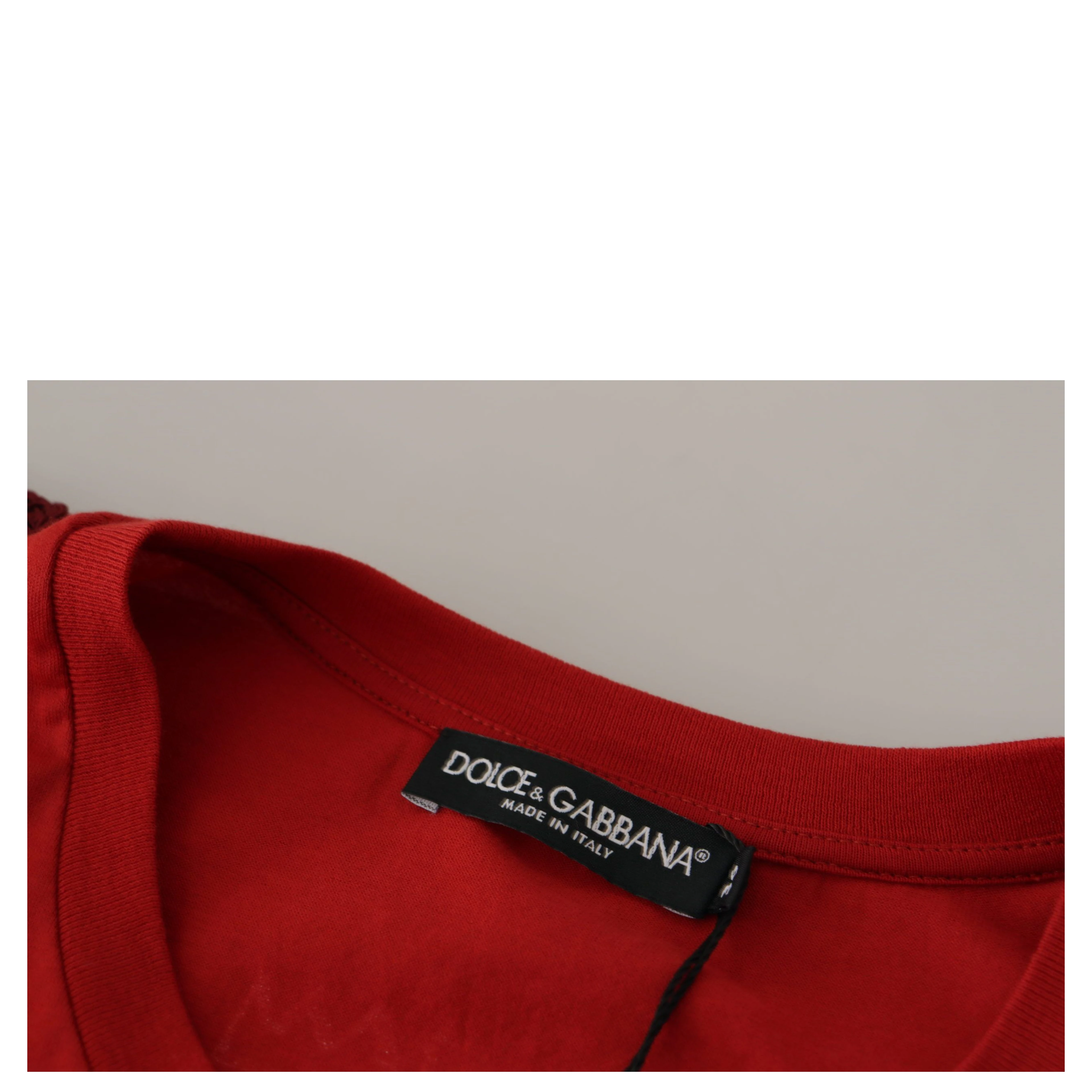 Red Amor Vincit Omnia Crewneck T-shirt
