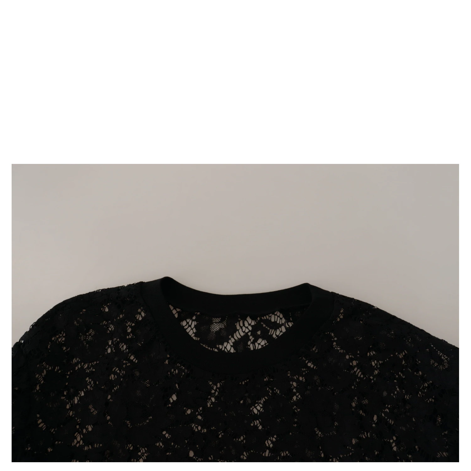 Black Floral Lace Pullover Sicily Blouse