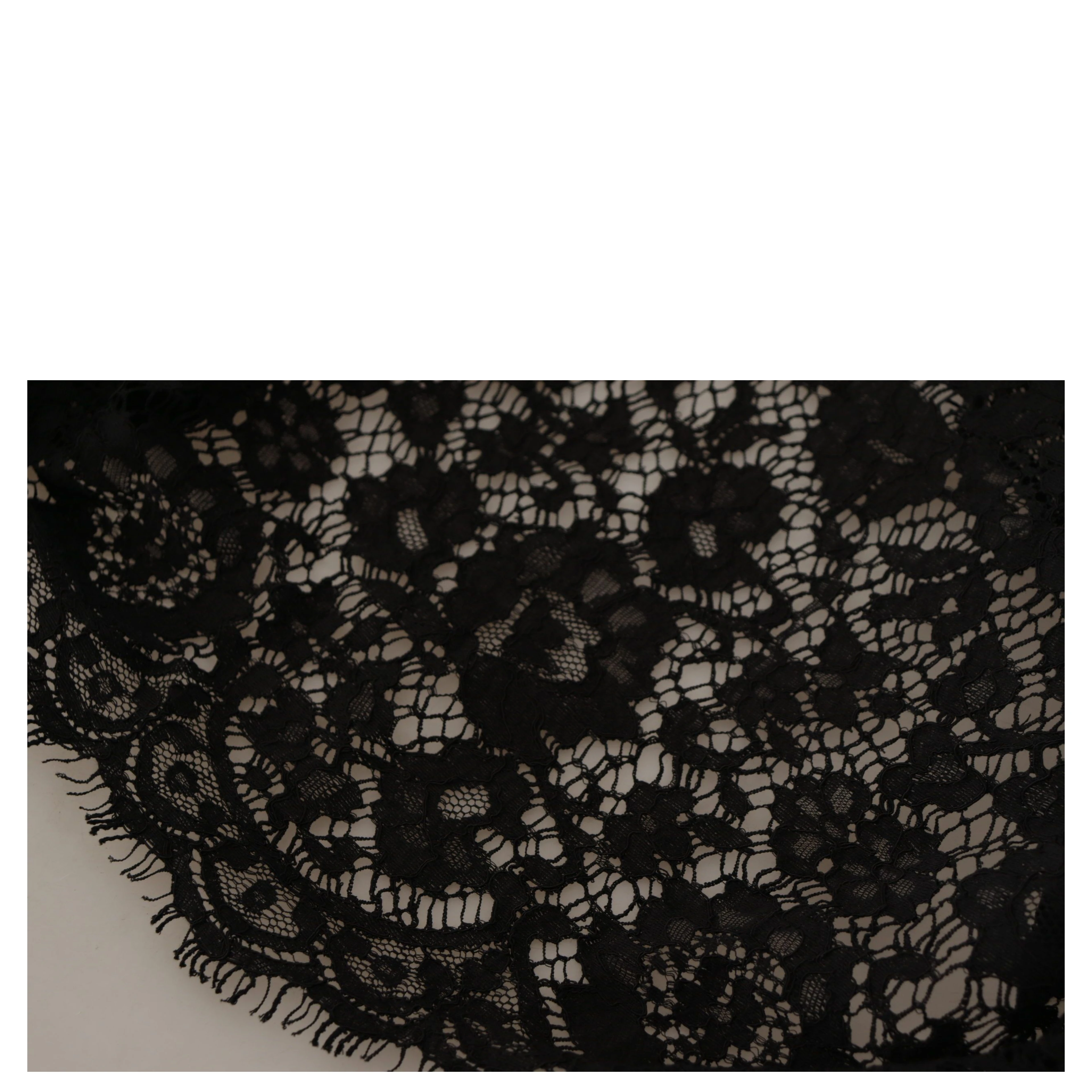 Black Floral Lace Pullover Sicily Blouse