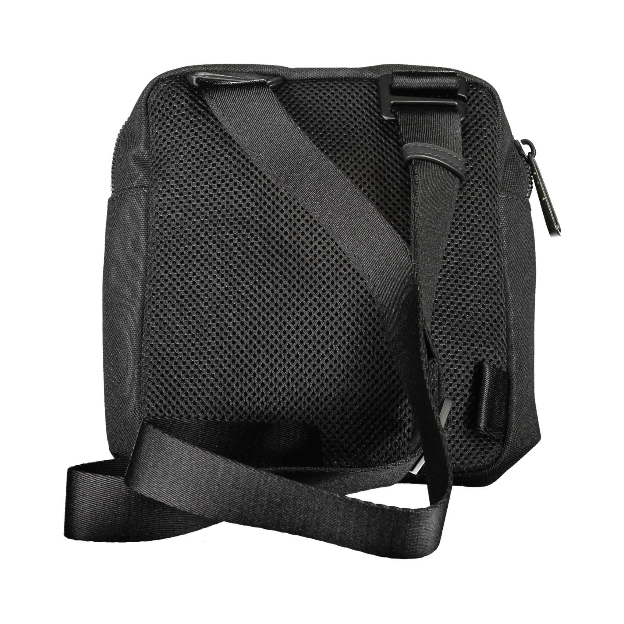 Black Polyester Shoulder Bag