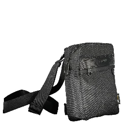 Black Polyester Shoulder Bag