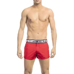 Red Polyamide Swimwear