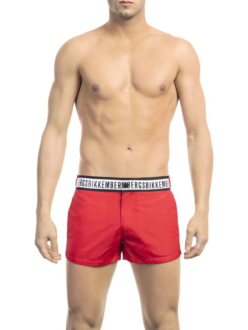 Red Polyamide Swimwear