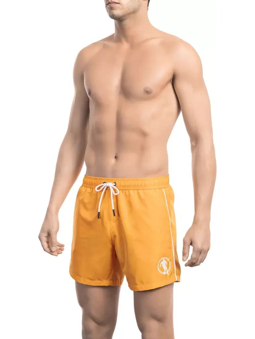 Orange Polyester Swimwear