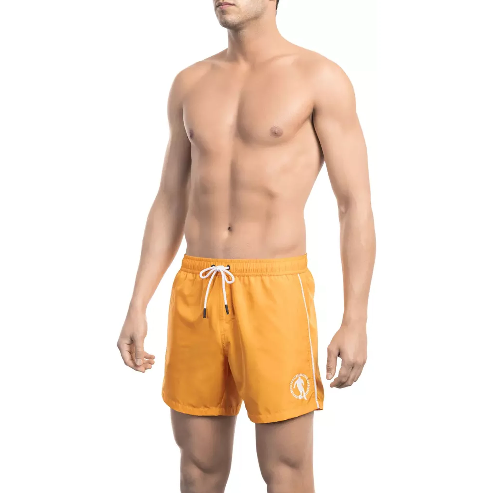 Orange Polyester Swimwear