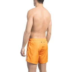 Orange Polyester Swimwear