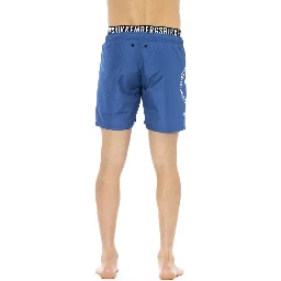 Blue Polyester Swimwear