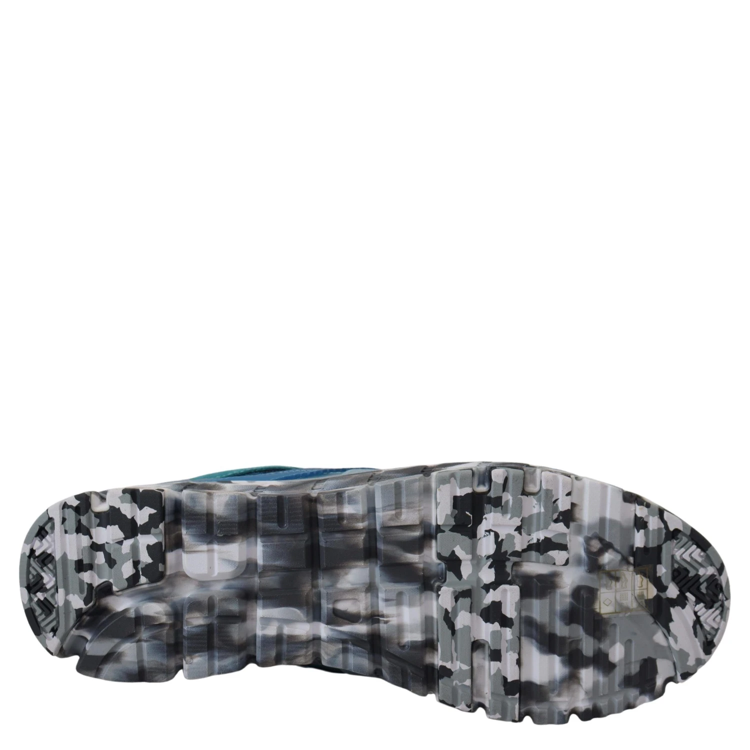 Blue Gray Leather Sport Low Top Sneakers
