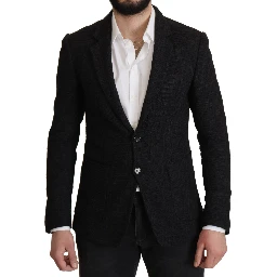 Black Single Breasted Coat Men Blazer