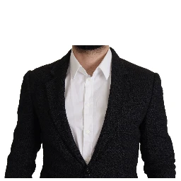 Black Single Breasted Coat Men Blazer