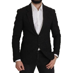 Black Single Breasted Coat Men Blazer