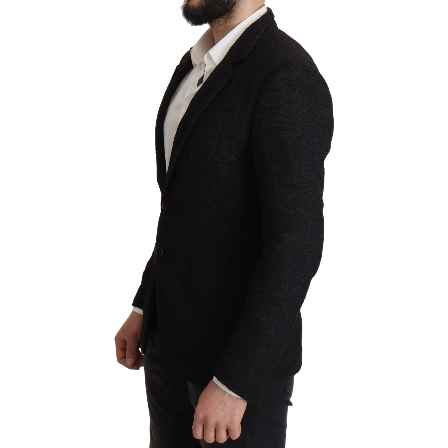 Black Single Breasted Coat Men Blazer