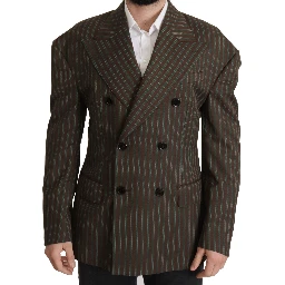 Multicolor Stripes Double Breasted Blazer
