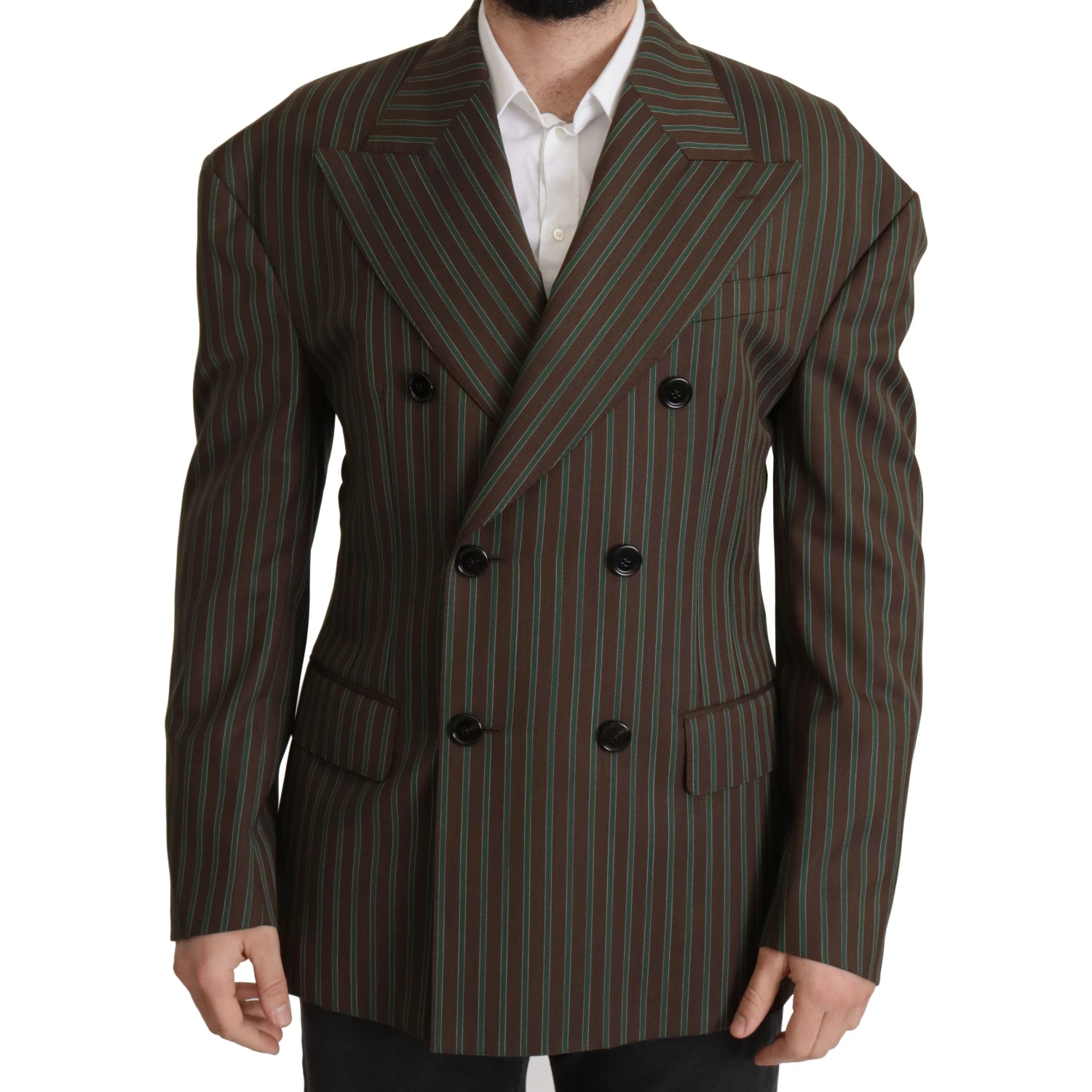 Multicolor Stripes Double Breasted Blazer