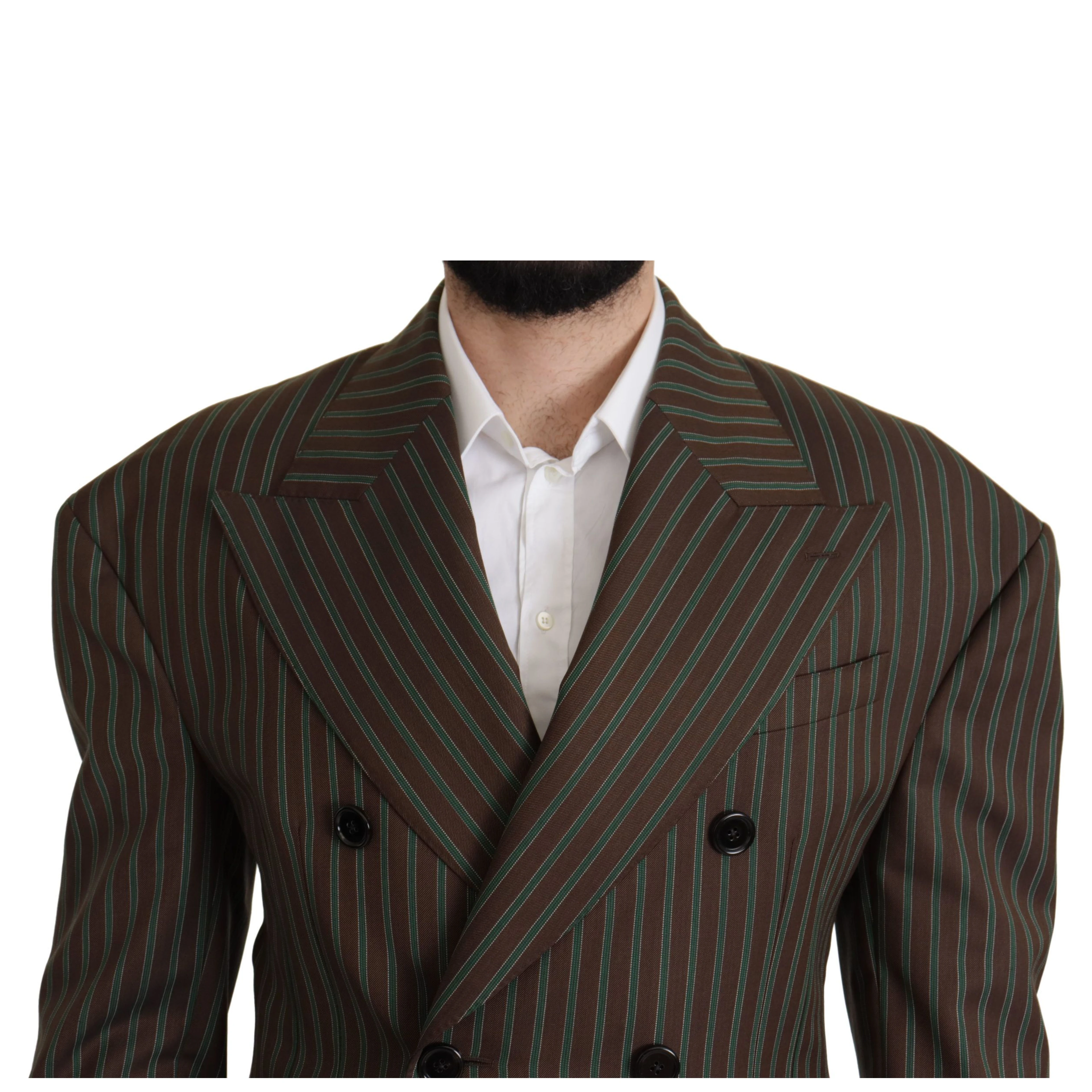 Multicolor Stripes Double Breasted Blazer