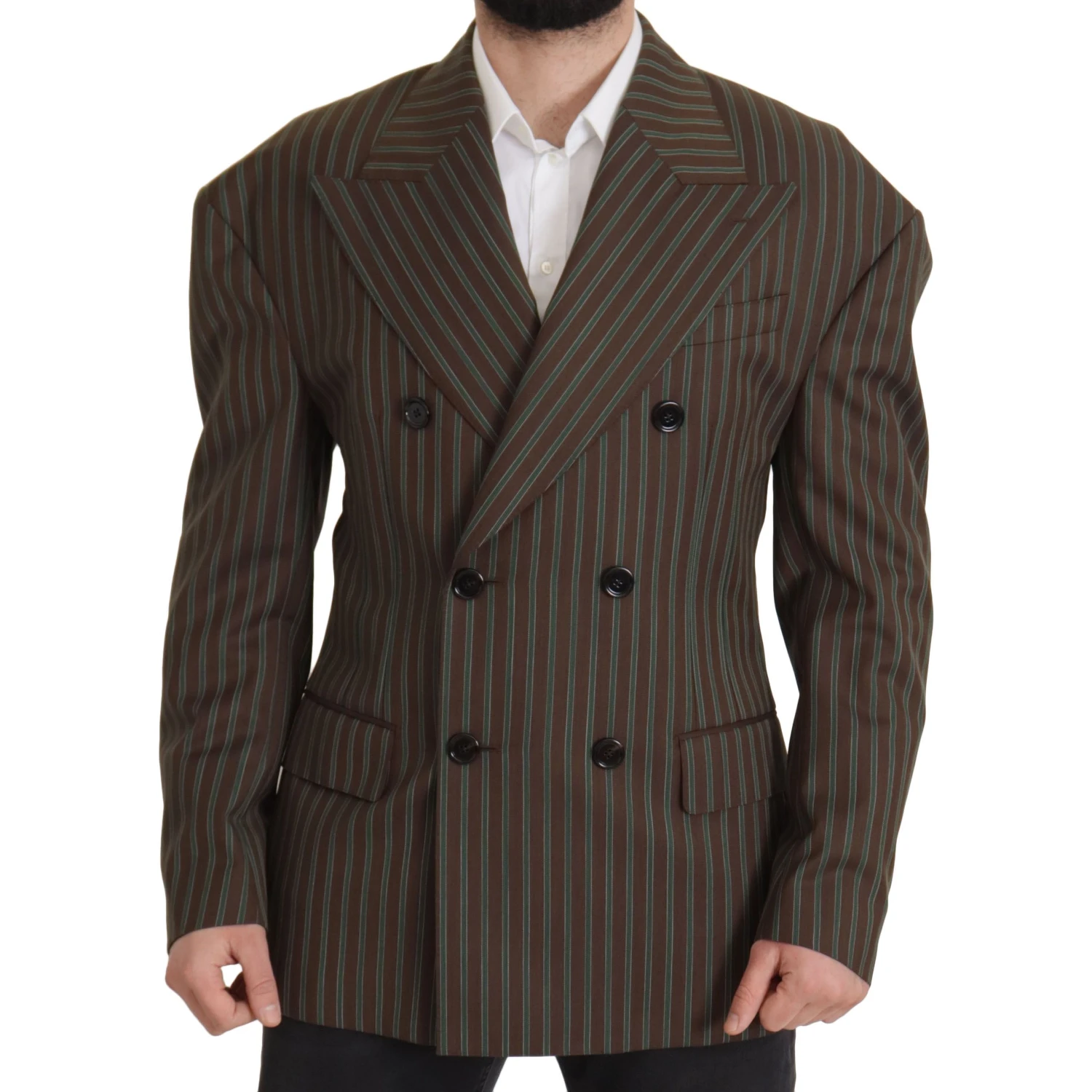Multicolor Stripes Double Breasted Blazer