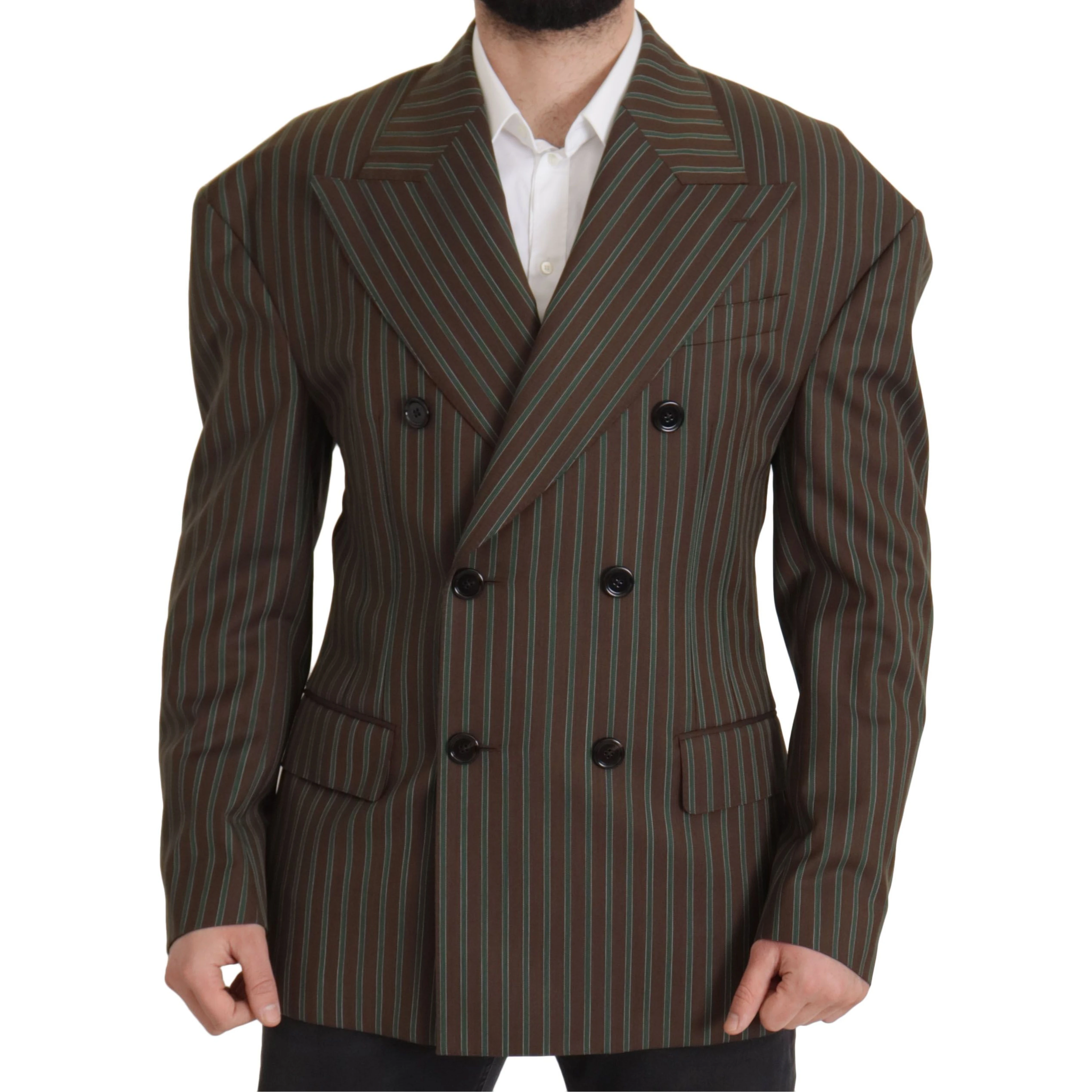 Multicolor Stripes Double Breasted Blazer
