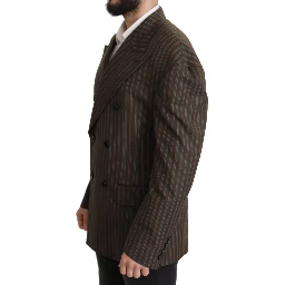 Multicolor Stripes Double Breasted Blazer