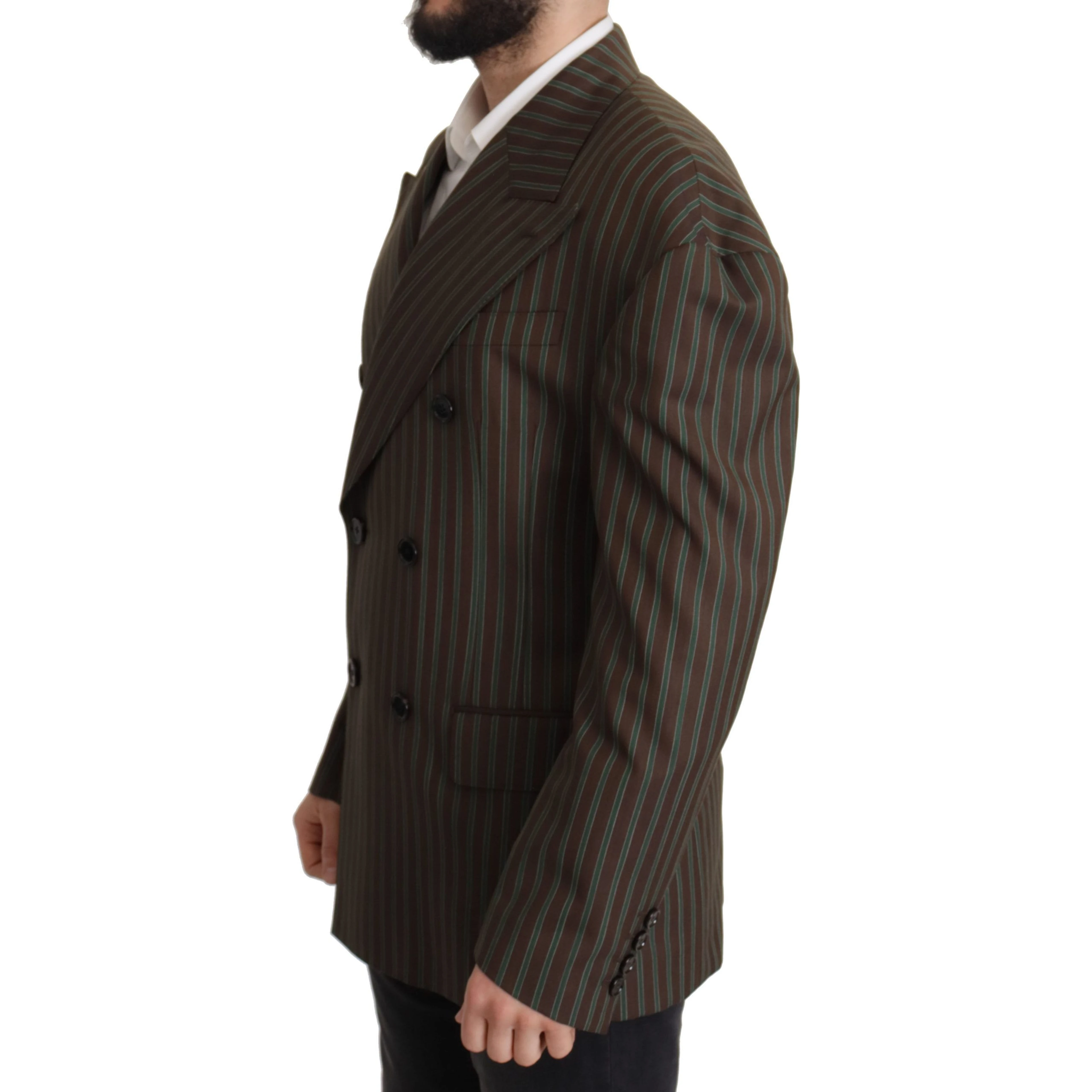 Multicolor Stripes Double Breasted Blazer