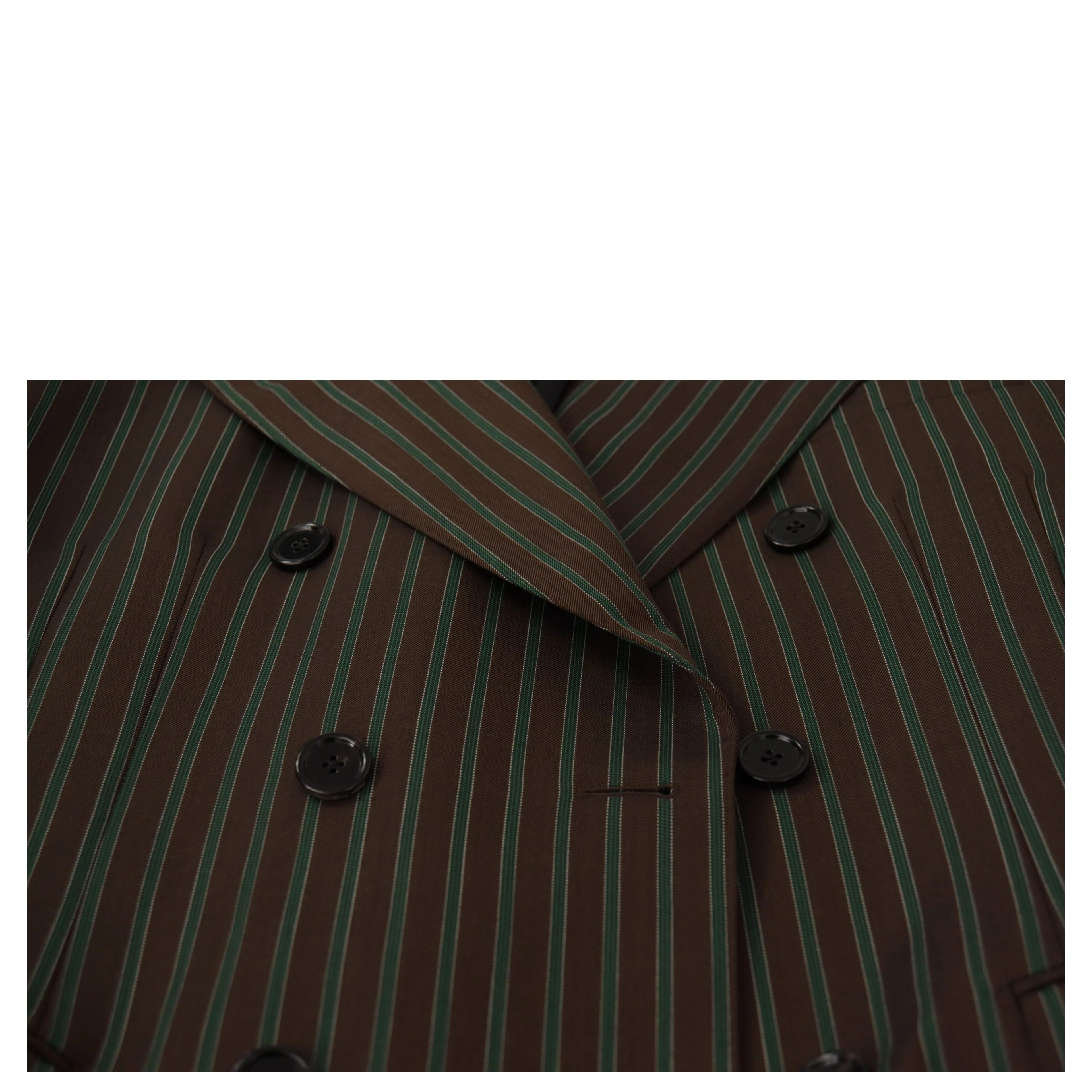 Multicolor Stripes Double Breasted Blazer
