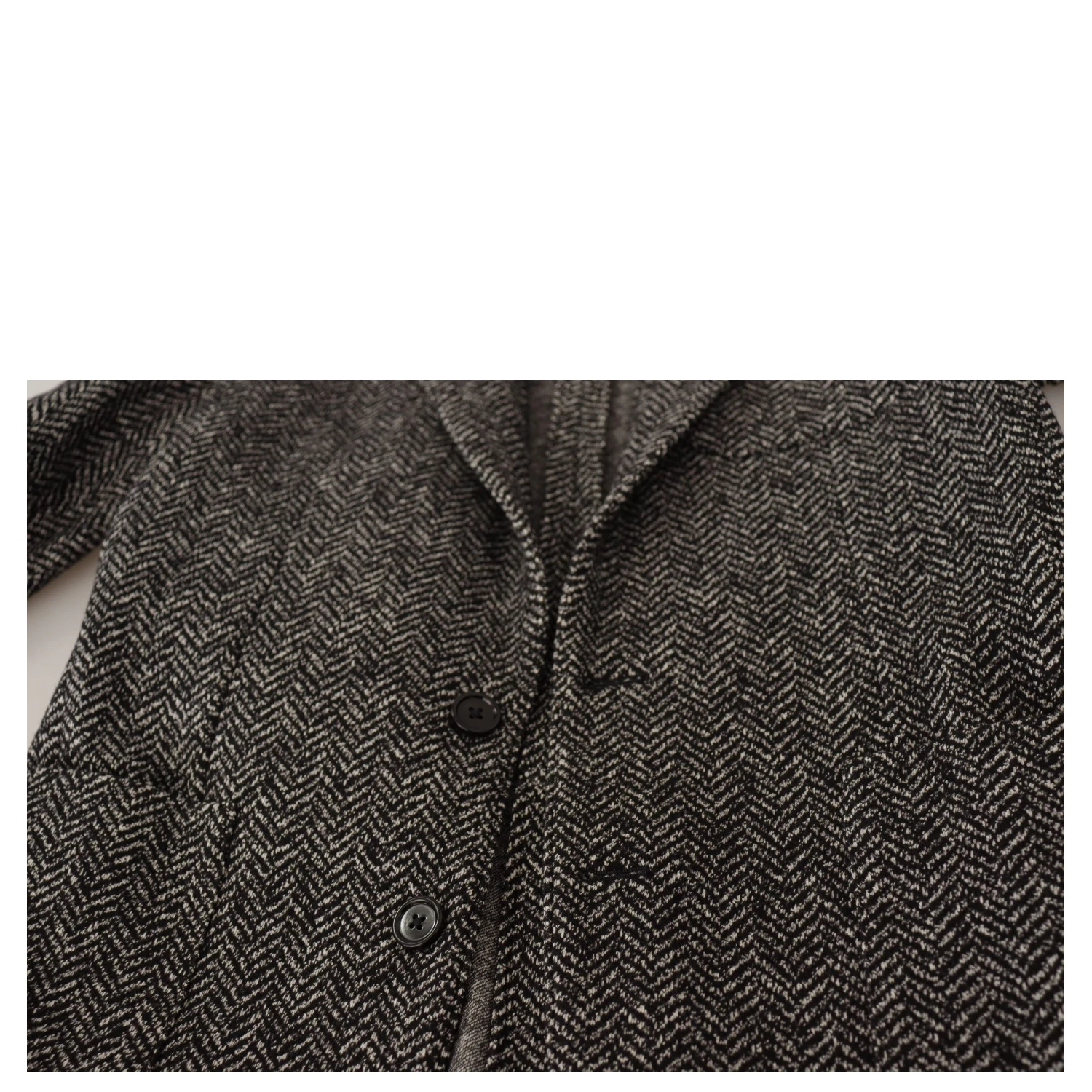 Gray Cotton Single Breasted Fantasy Blazer
