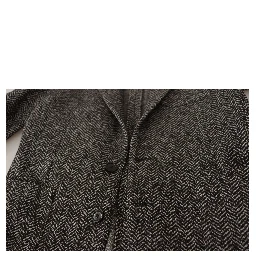 Gray Cotton Single Breasted Fantasy Blazer