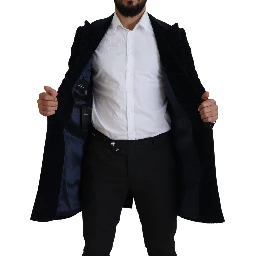 Black Cotton Cardigan Long Coat Men Jacket