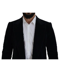 Black Cotton Cardigan Long Coat Men Jacket