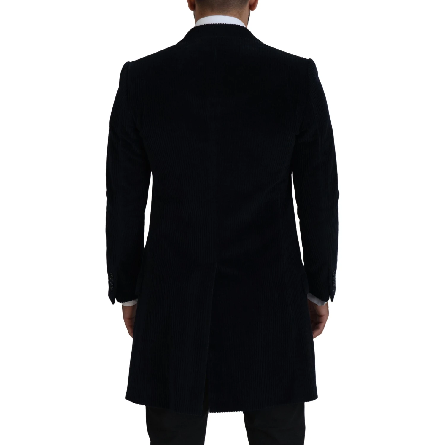 Black Cotton Cardigan Long Coat Men Jacket