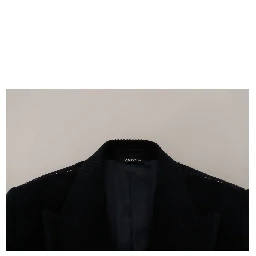 Black Cotton Cardigan Long Coat Men Jacket