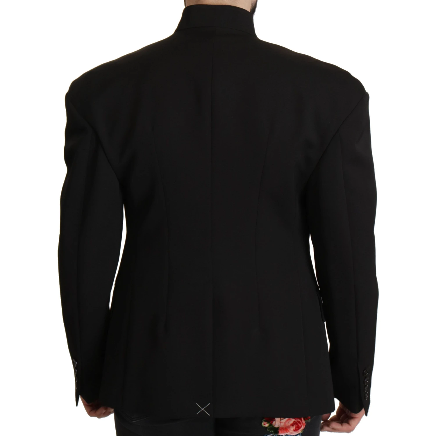 Black Wool Single Breasted Jacket Blazer