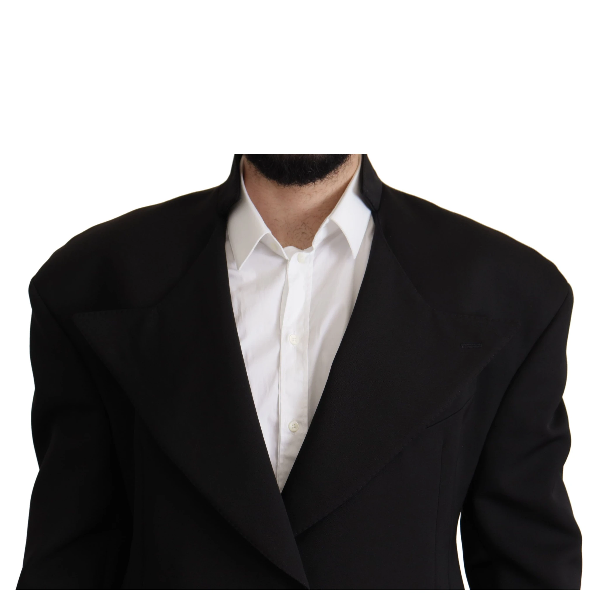 Black Wool Single Breasted Jacket Blazer