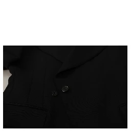 Black Wool Single Breasted Jacket Blazer