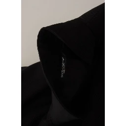 Black Wool Single Breasted Jacket Blazer