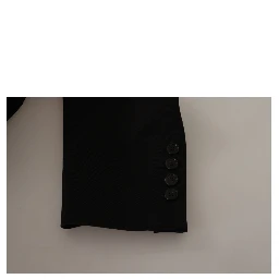 Black Wool Single Breasted Jacket Blazer