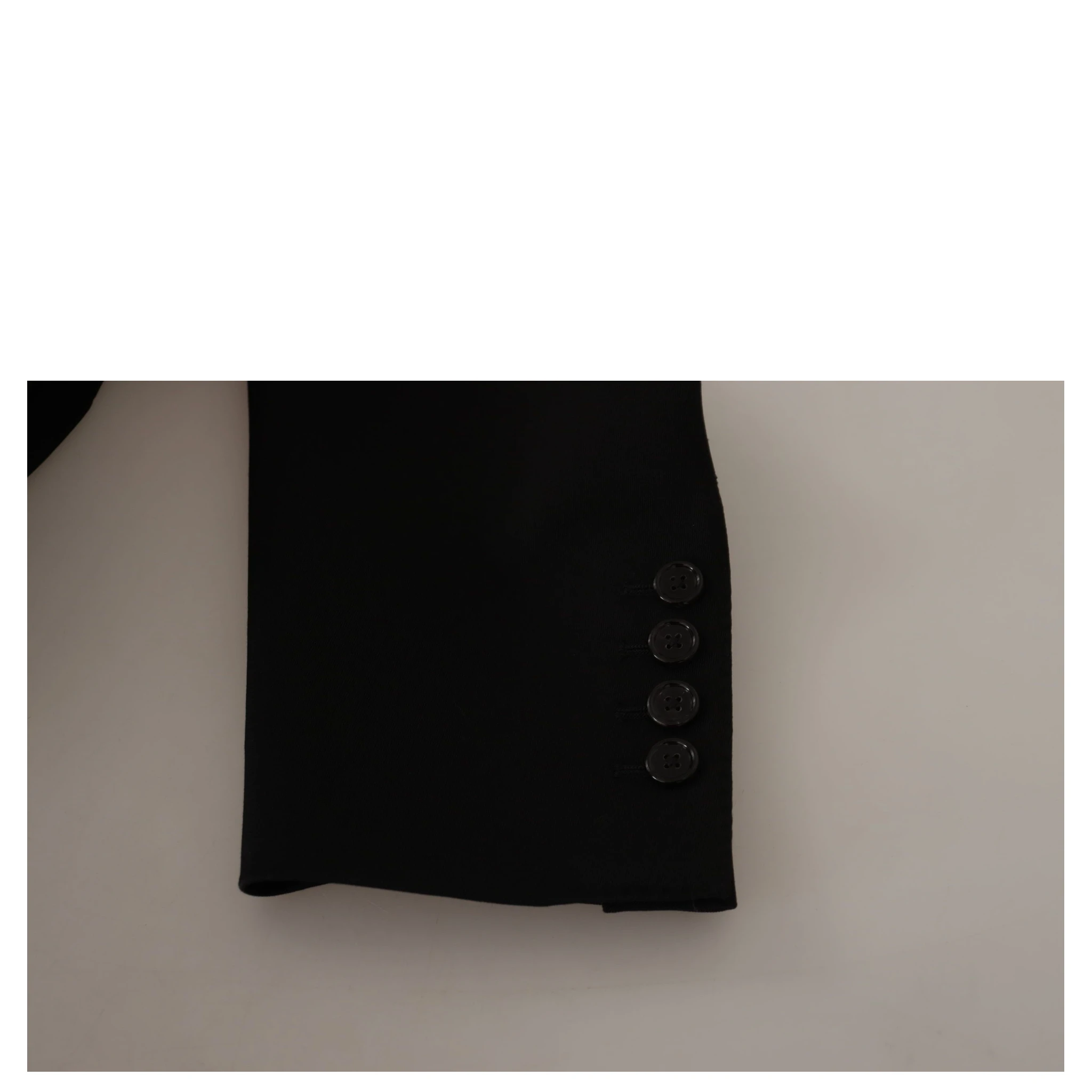 Black Wool Single Breasted Jacket Blazer