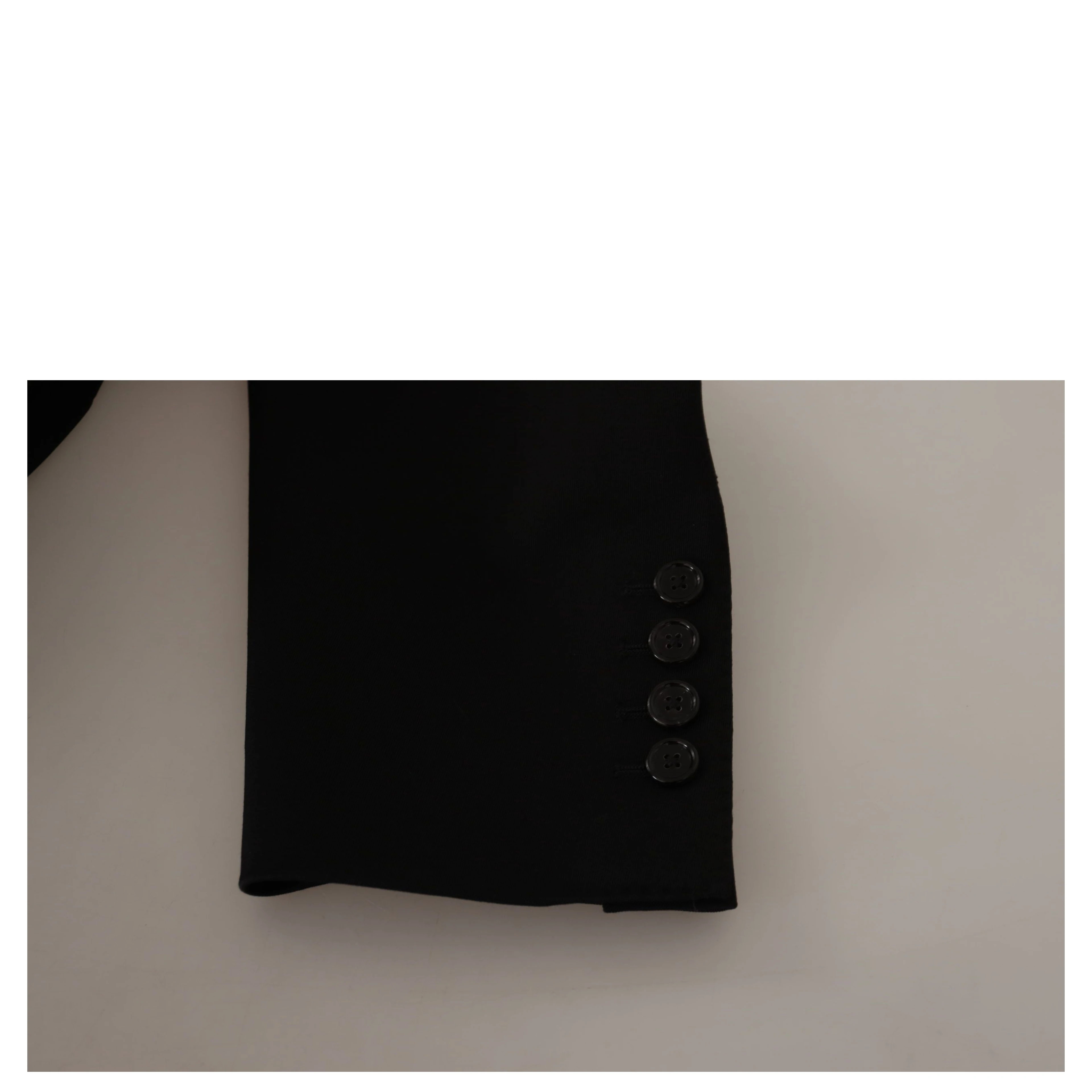 Black Wool Single Breasted Jacket Blazer