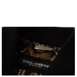Brown Feather Full Zip Blouson Jacket