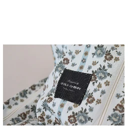 Blue Floral Cotton Robe Coat Jacket