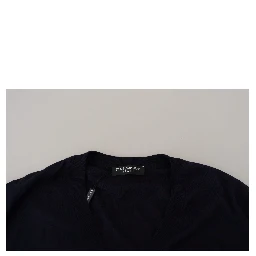 Blue Wool STAFF Down Cardigan Sweater