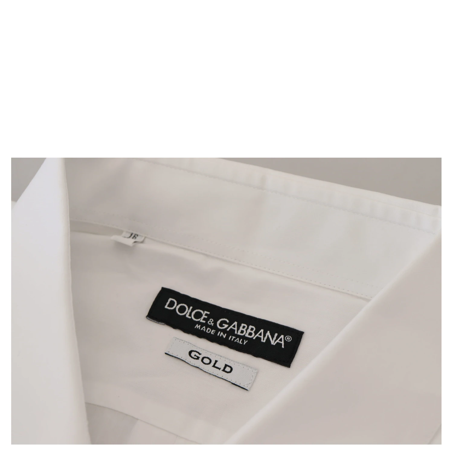 White Cotton Peacock Feather Formal GOLD Shirt