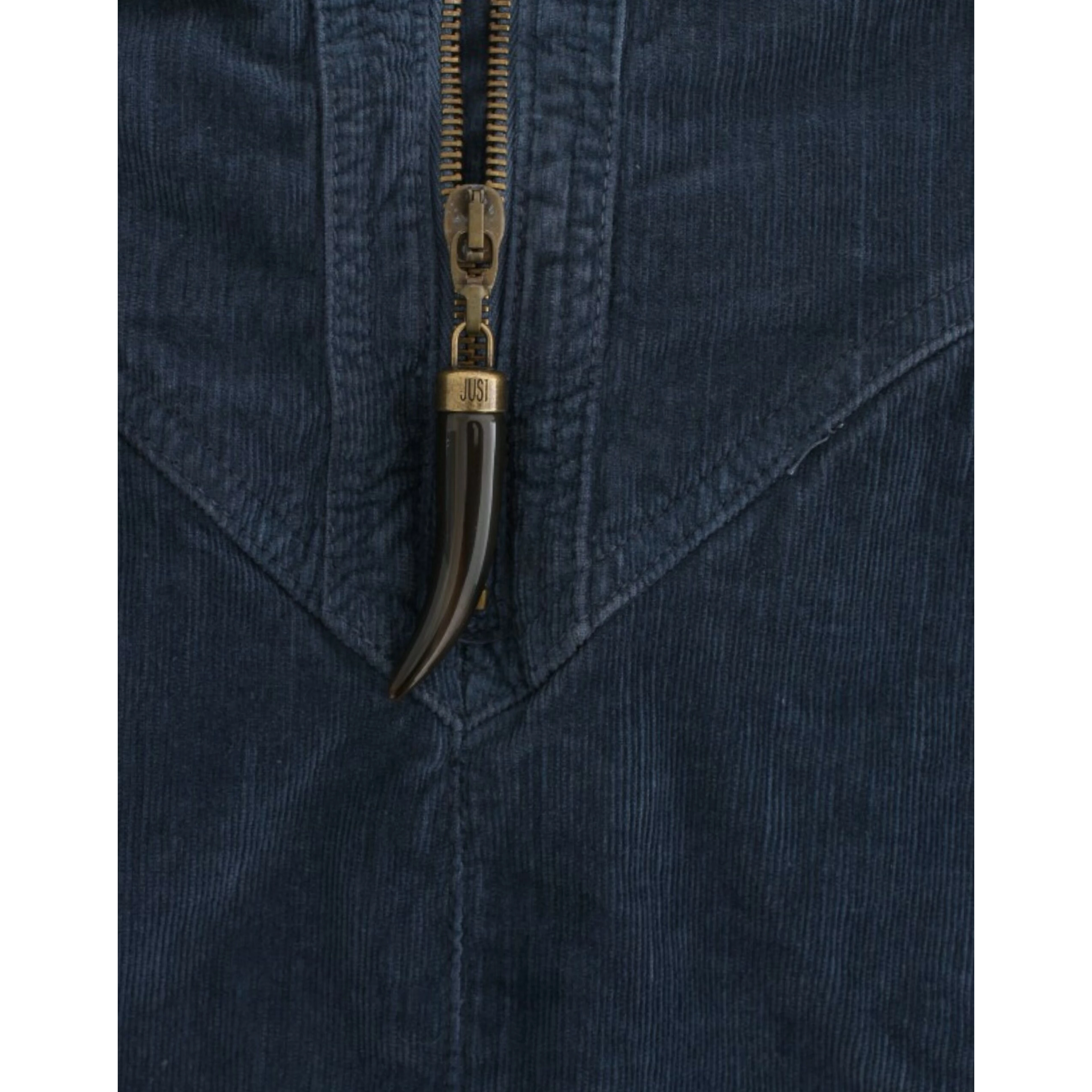 Blue corduroy pencil skirt