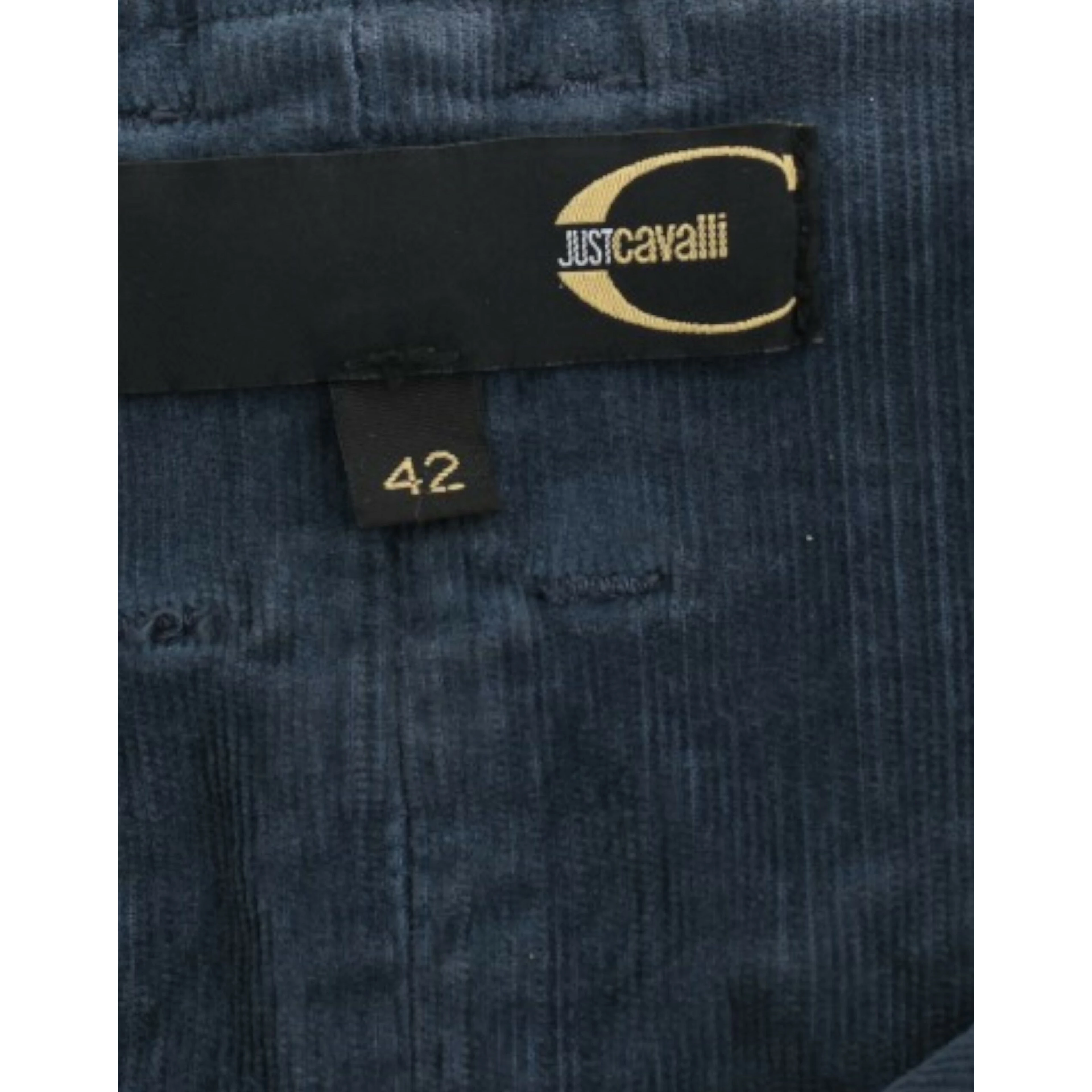 Blue corduroy pencil skirt
