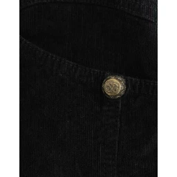 Black Corduroy Pencil Skirt