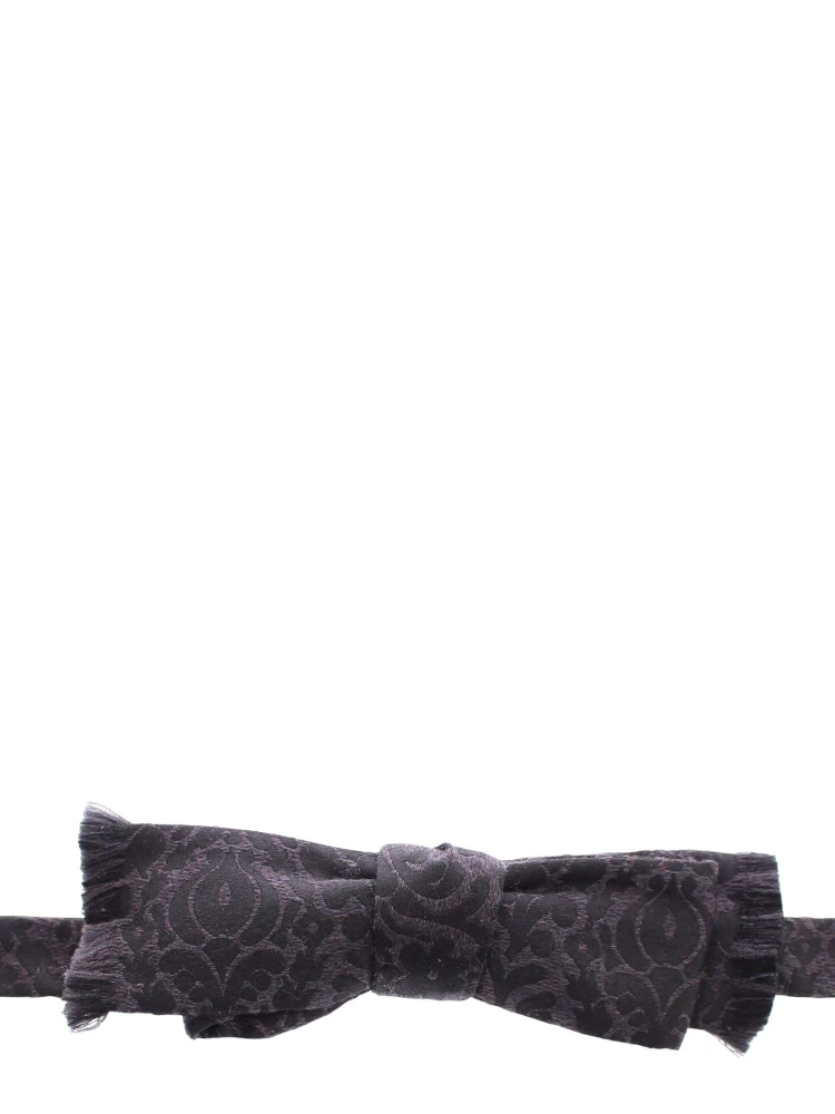 Gray Black Wool Bow Tie alternative