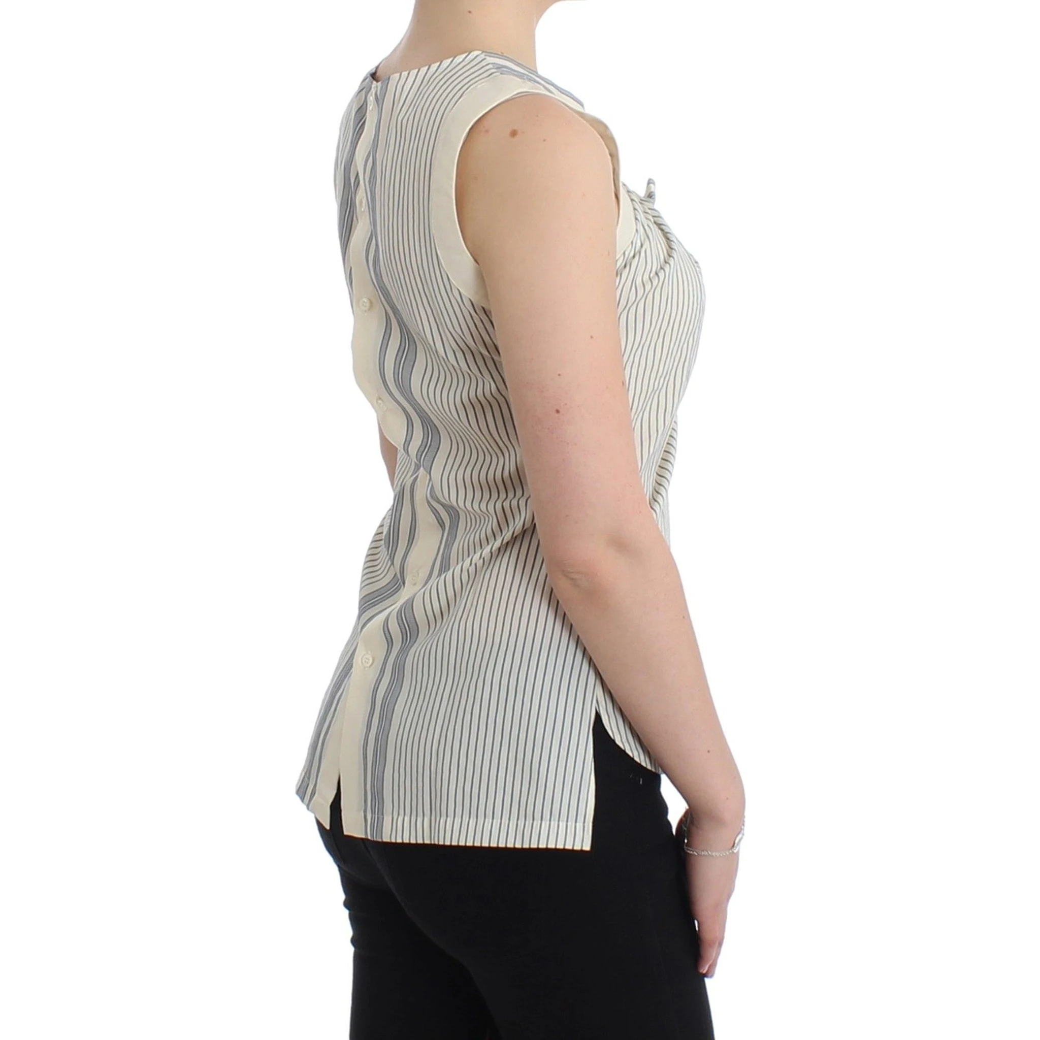 Beachwear Striped Top Blouse Shirt Bow Tank